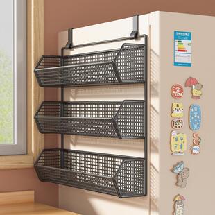 挂冰箱侧面置物架侧边收纳挂架厨房多功能收纳挂架悬挂式整理神器
