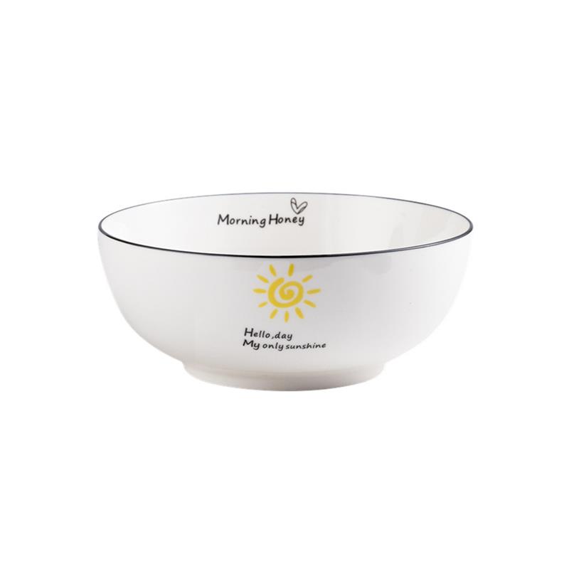 日式碗黑线6寸吃面碗沙拉