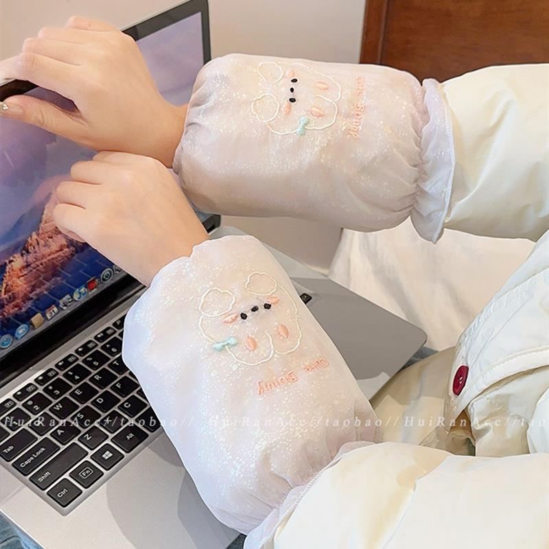 袖套女上班耐脏秋冬季卡通