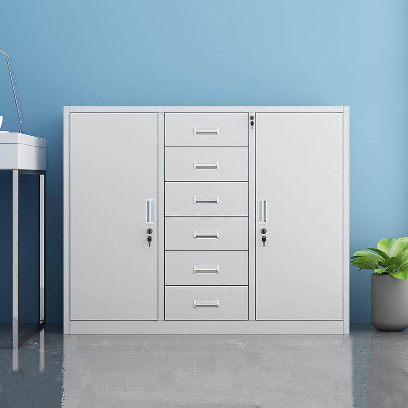 半截资料柜钢制办公文件柜家用抽屉式带锁小矮柜阳台储物柜工具柜,商业/办公家具,办公储物柜,淘宝优惠券,粉丝福利购,淘宝优惠卷