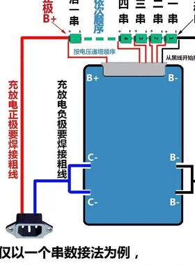 比思达13串~20串三元磷酸铁锂电池保护板48V/60V/72V带均衡温控