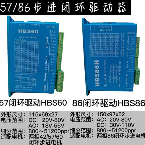 步进马达驱动器DM542/DM860H/DM3722/Dm3522/DV3722闭环DL57/DL86