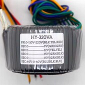 双40V三线 双15V四线 单12V 发烧级320W灌封变压器 单9V 音响环牛