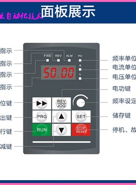 易驱变频器 MINI-S MINI-L ED310H0操作面板 控制面板 键盘 控制