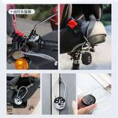 密码 锁健身房柜子锁防盗挂锁迷你小型钢丝绳钥O匙锁盔锁书包行李