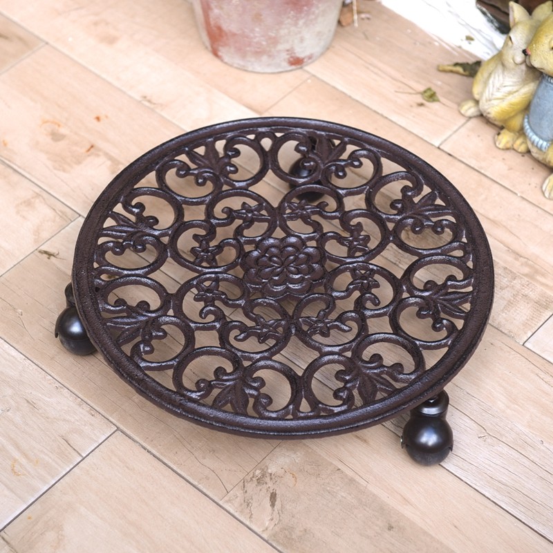 铸铁移动花盆托盘  带万向轮大型盆I栽移动花托 花园用品热销,鲜花速递/花卉仿真/绿植园艺,花托/移动托盘,淘宝优惠券,粉丝福利购,淘宝优惠卷