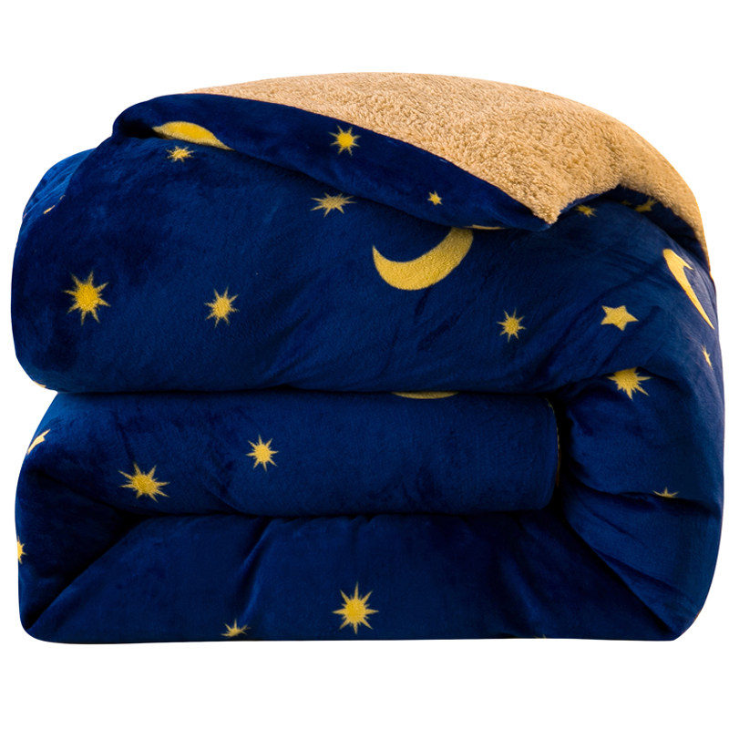 毛毯被子加厚冬季羊羔绒双面加绒冬被羊毛羊Y绒毯被春秋