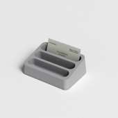 设计师工业风混凝土水泥名片w座手机收纳盒摆件 创意家居桌面文具