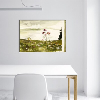 怀斯写实派名画海边的风抽象风景油画小众艺术P装饰画挂画壁画玄