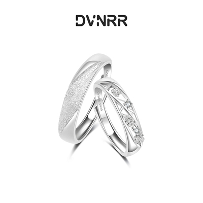 DVNRR玫瑰旋涡情侣对戒