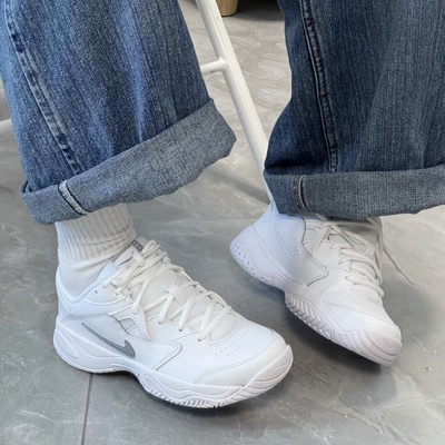 Nike/耐克Nike Court Lite 2防滑透气白色网球鞋运动鞋AR8836-101