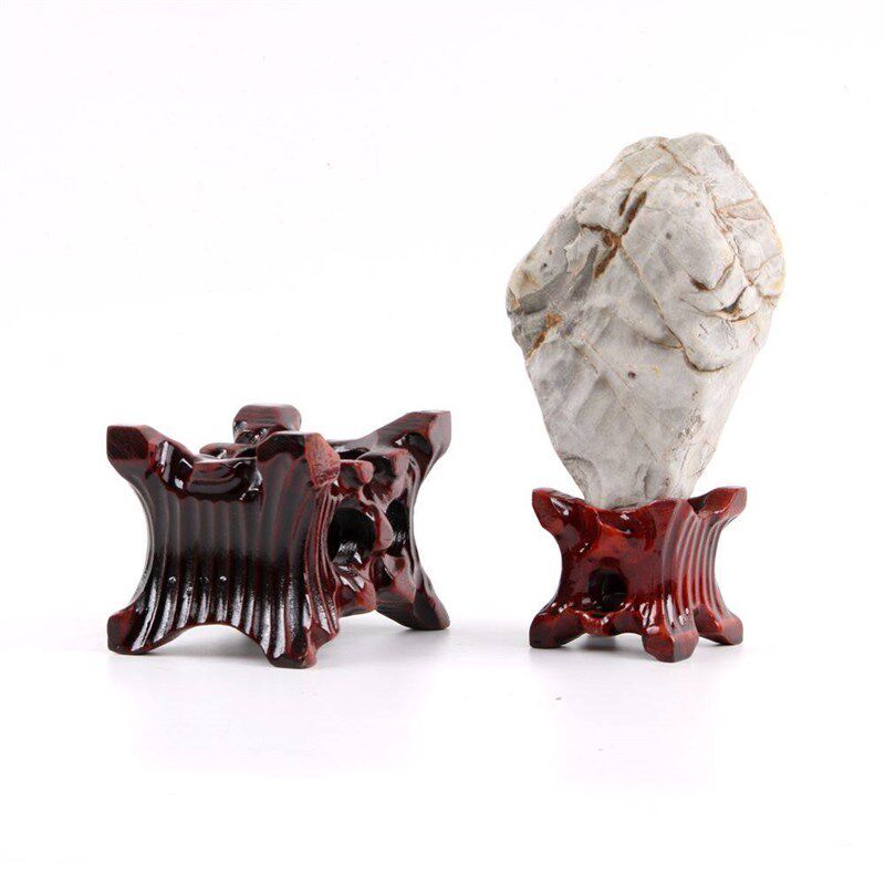 速发采购产品石质展示架,无槽水晶球底座,槽奇石底座,实木支架