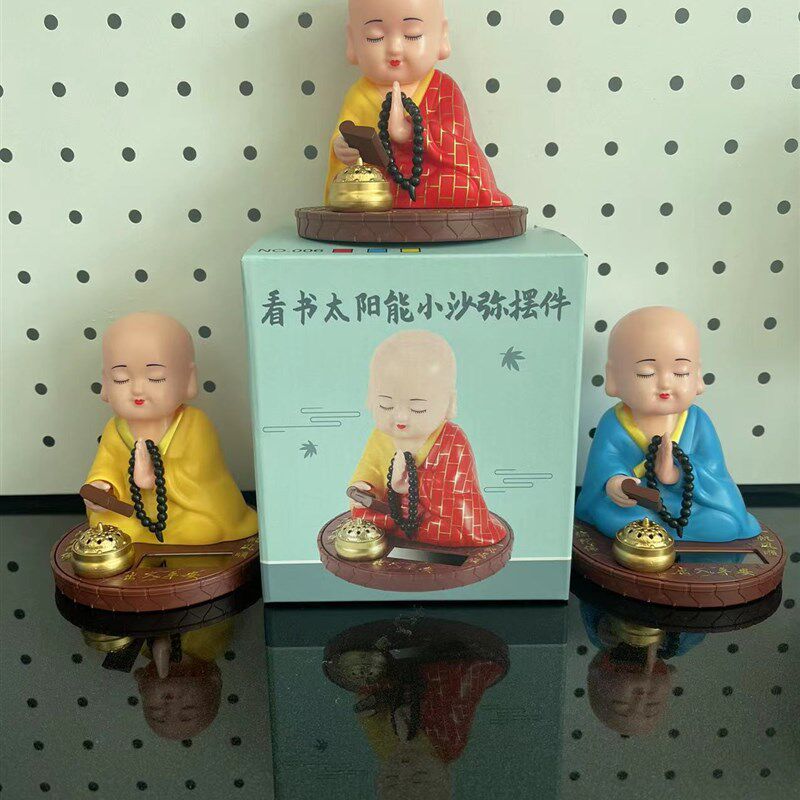 速发鱼和尚太能点头敲木小汽家中控台摆件车内居车饰品精品配件