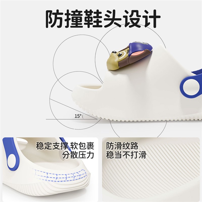 速发队儿童拖鞋男童2026新款夏季2岁室内家居防滑宝宝凉拖小孩