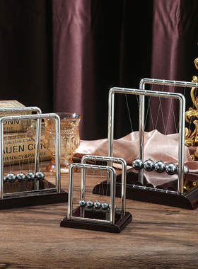 速发物压桌球摆件牛顿摆球办公室撞面工艺品创意礼品生日礼物解理