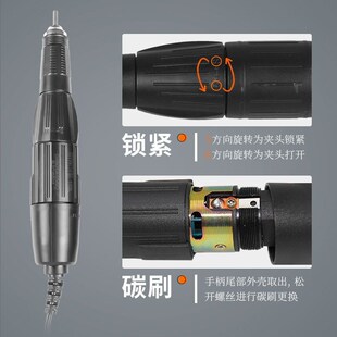 速发世新204牙机雕刻机小型南雕打磨工翡翠玉韩木雕核桃雕刻机具