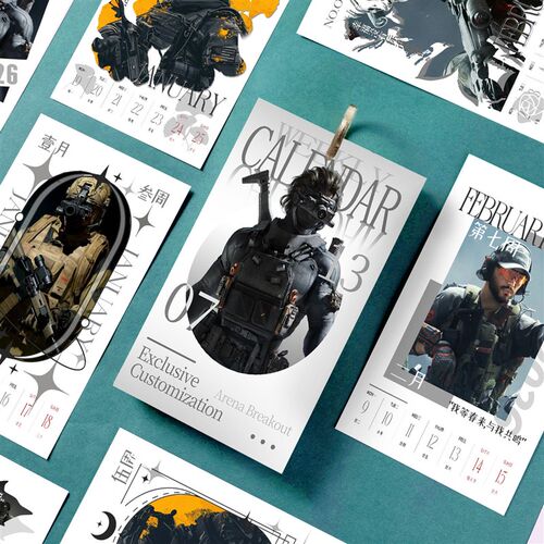 速发暗区突围新款26年台历创意简约月历周历日历桌面摆件生日礼物