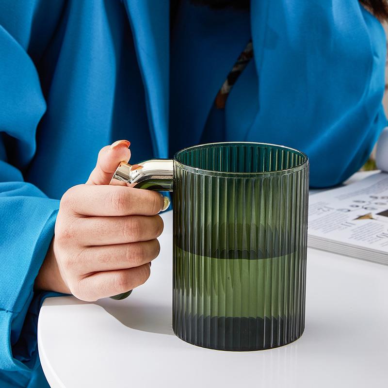 速发轻奢镀金漱口杯 刷牙杯子家用高档水杯情侣洗漱杯牙刷牙缸杯