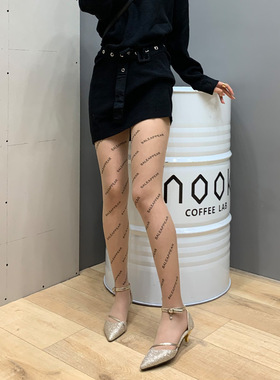 Chaopai letter printing through skin anti hook arbitrary cu