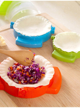 3 Pcs DIY Plastic Dumpling Maker Mould Hand Dough Press Dump