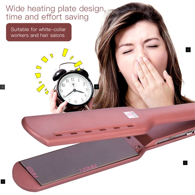 Professional Titanium Hair Straightener Flat Iron Adjust