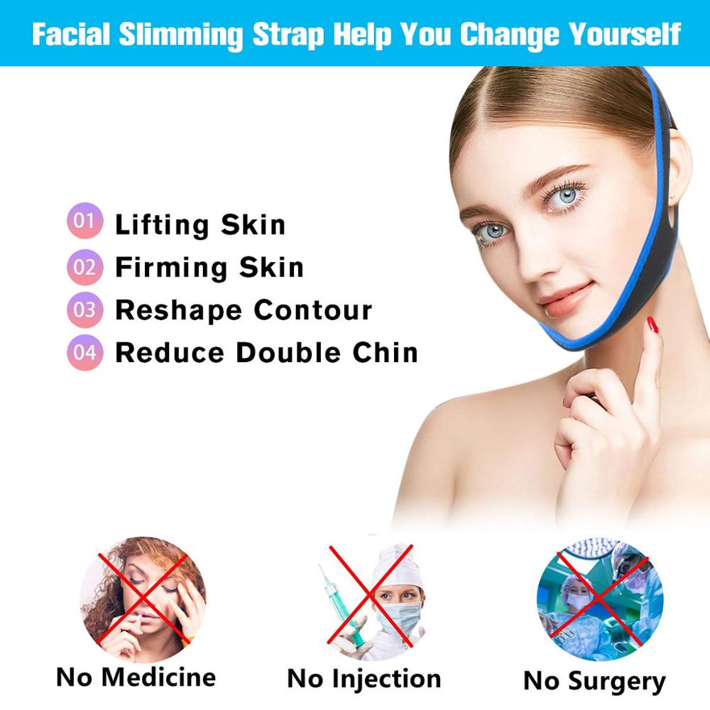 Face Lifting Belt Bandage Facial Slim Strap Chin Up Pch Do