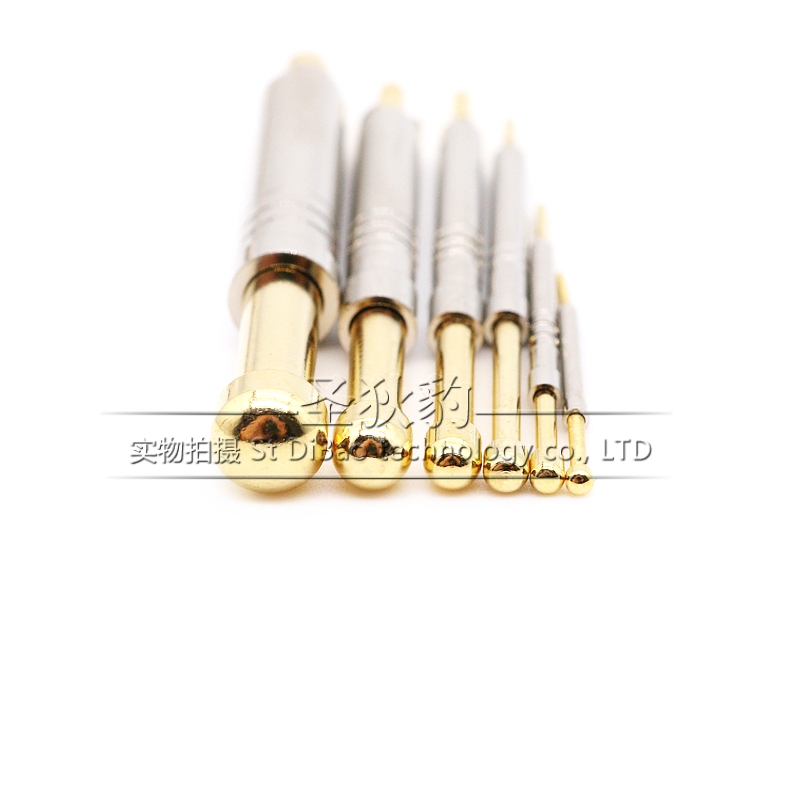 PH-1D 2D 3D 4D 5D6D圆头一体式探针头1.2/1.5MM功能测试针PCB