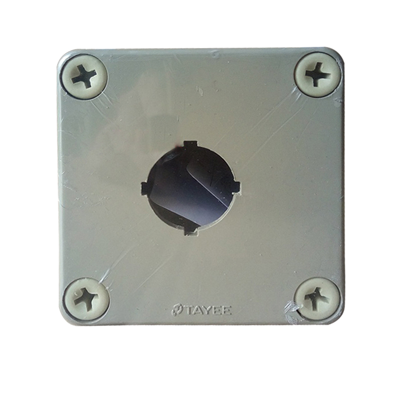 TAYEE上海天逸1P 2 3 4孔TYX1S 75*75*65高65 22MM塑料防水按钮盒