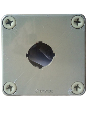 TAYEE上海天逸1P 2 3 4孔TYX1S 75*75*65高65 22MM塑料防水按钮盒