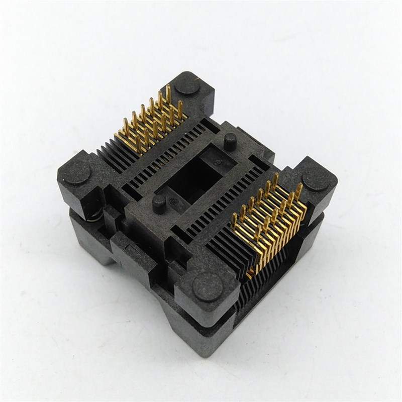 SSOP24脚 IC测试座TSSOP24老化座弹跳座ots34-0.65-01 厂家编程座