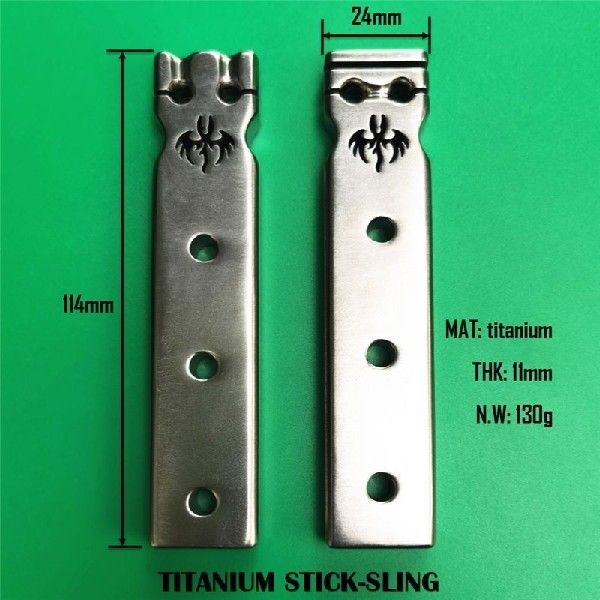 Profession Outdoor Precise Full Titanium Alloy Flat Rubber B