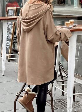 Spring Thin Loose Vintage Setwear Sweatshirt Ladies Temperam