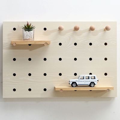 洞洞板电表箱遮挡装饰画电闸箱置物架玄关圆形尺寸定制免打孔现代