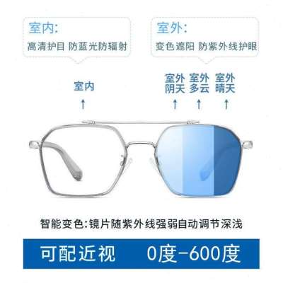 Discoloration myopia mens and womens antiblue ray radia