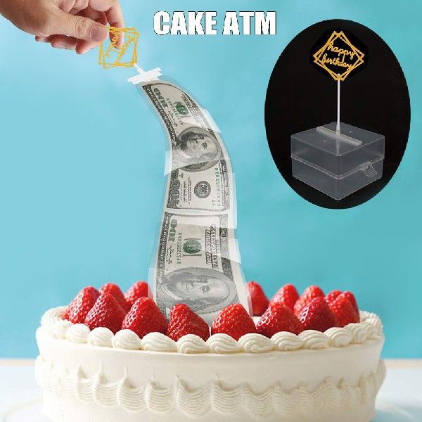 Wholesale Funny Cake ATM Money Box Pulling Safe Decorations
