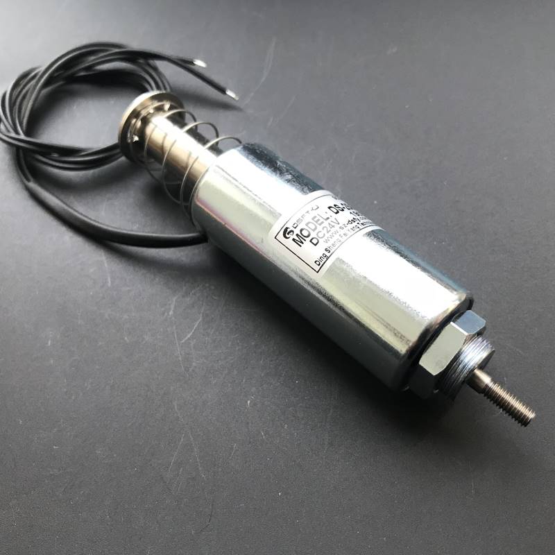 长时间通电DS-2560S电磁铁管状20mm贯通推拉式电磁阀DC24V