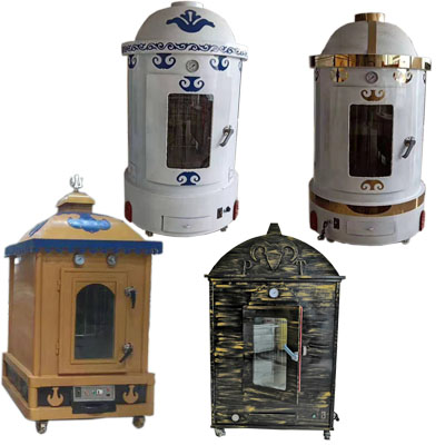 新品烤全羊炉子商用无烟木炭全自动烤炉烧烤设P备烤羊排烤猪烤羊