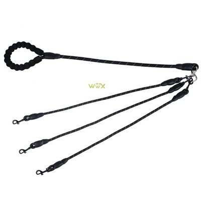 Nylon No-Pull 3 Way Pet Dog Lead Leashes Coupler Pet Adjusta