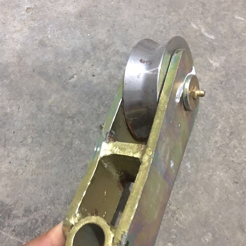新品清障配件推车万向滑r轮清障车钢丝绳定滑轮带钩子滑轮 粤海滑