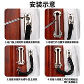 极速宾爵 加厚免打孔防盗链门链扣防盗扣安全链门栓304不锈钢防盗