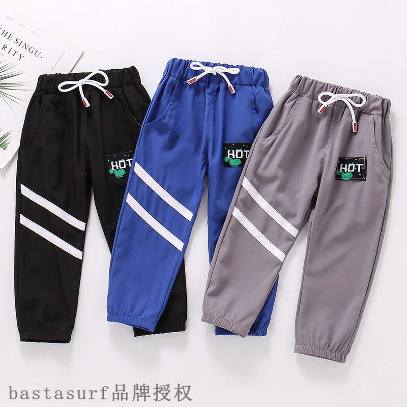 Boys sweatpants summer thin 2 loose 3-year-old boys PANTS