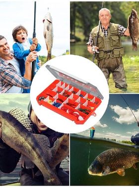 263csset Fishing Tackles Set Jig Hooks Beads Sinkers