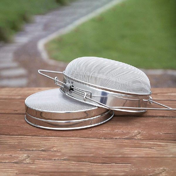 Reusable Mesh Double-Layer Honey Strainer Stainless Steel