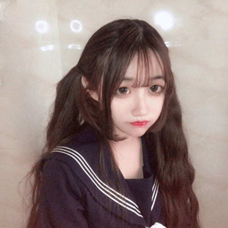 长发公主软妹可爱假发女玉米烫羊毛卷圆脸空气刘海长卷发黑棕色【