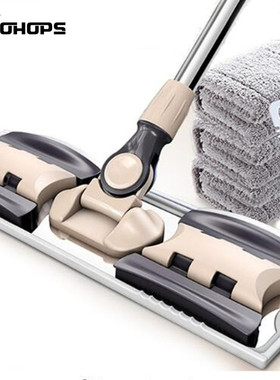 NEW Household Flat Mop Floor Cleaning Mops Bucket Magic Dust