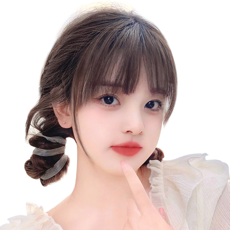 真发空气刘海假发女夏季轻薄假头帘自然前额隐形无痕齐刘海假发片