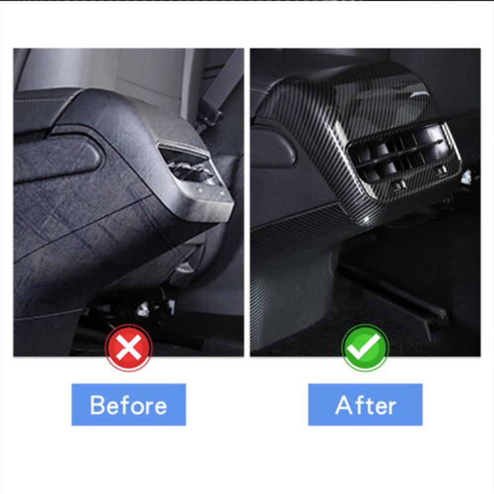 Matte Carbon fiber for Tesla Model 3 Car Interior Rear air o