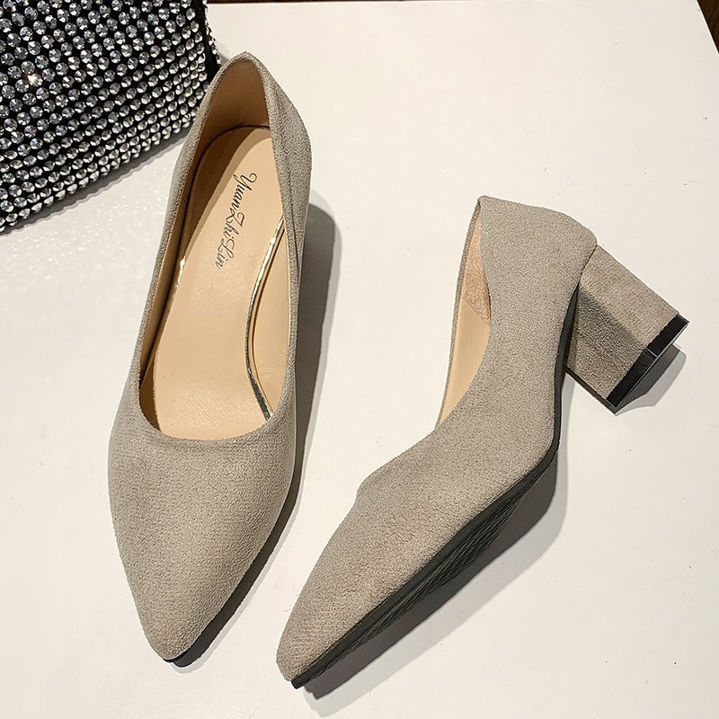 New Women Pumps Soft Leather High Heels Shoes Fashion Office