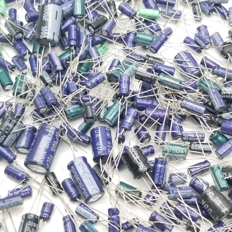 (500克/包)全新混装电解电容器 混装电子元件包 直插式电容器