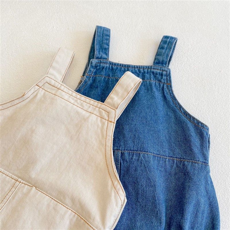 厂家现货韩版春秋夏款婴幼儿男女宝宝牛仔三角哈衣抱婴袋爬服包屁